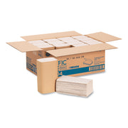 Pacific Blue Basic S-Fold Paper Towels, 1-Ply, 10.25 x 9.25, Brown, 250/Pack, 16 Packs/Carton