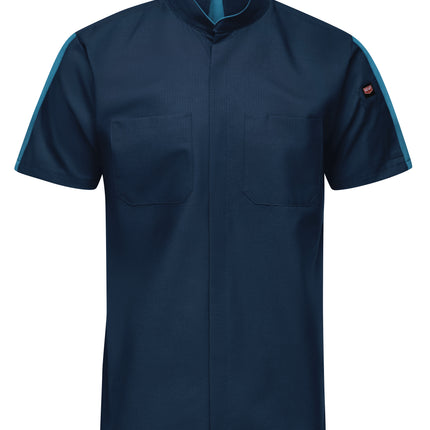 Red Kap® Men's Short Sleeve Two Tone Pro+ Work Shirt with OilBlok and MIMIX® / SX46NT