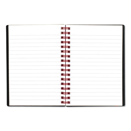 Flexible Cover Twinwire Notebooks, SCRIBZEE Compatible, 1-Subject, Wide/Legal Rule, Black/Red Cover, (70) 5.88 x 4.13 Sheets