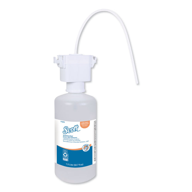 Antimicrobial Foam Skin Cleanser Refill, Unscented, 1,500 mL, 2/Carton