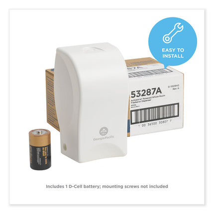 ActiveAire Powered Whole-Room Freshener Dispenser, 4.38" x 4" x 7.81'', White