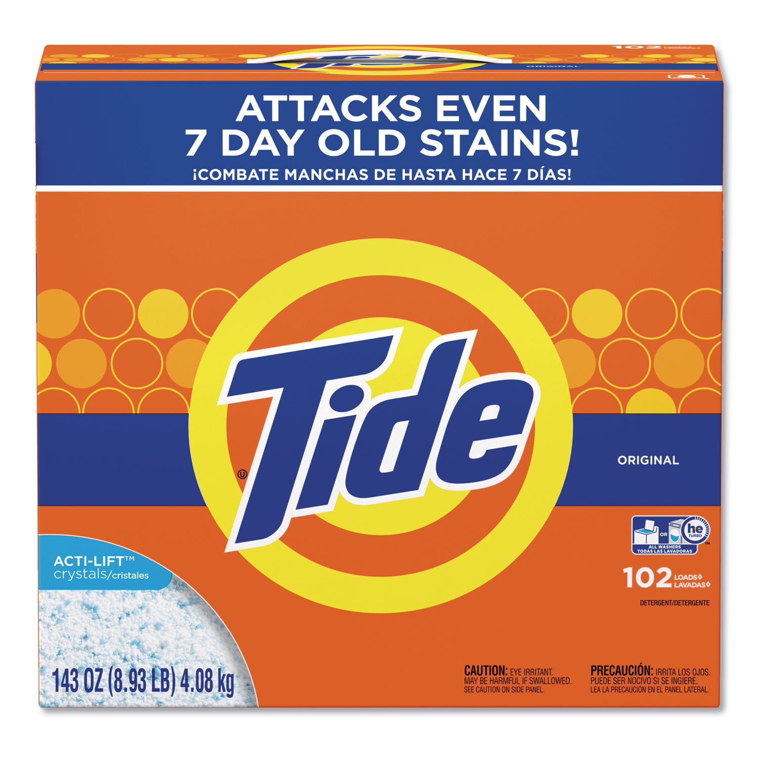 Powder Laundry Detergent, HE Compatible, Original Scent, 143 oz Box, 2/Carton