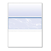 Standard Security Check, 11 Features, 8.5 X 11, Blue Marble Middle, 500/ream