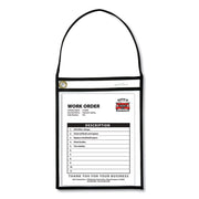 1-Pocket Shop Ticket Holder w/Setrap, Black Stitching, 75-Sheet, 9 x 12, 15/Box