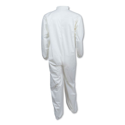 A40 Elastic-Cuff And Ankles Coveralls, 4x-Large, White, 25/carton
