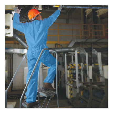 A20 Zipper Front Protection Coveralls, X-Large, Blue, 24/carton