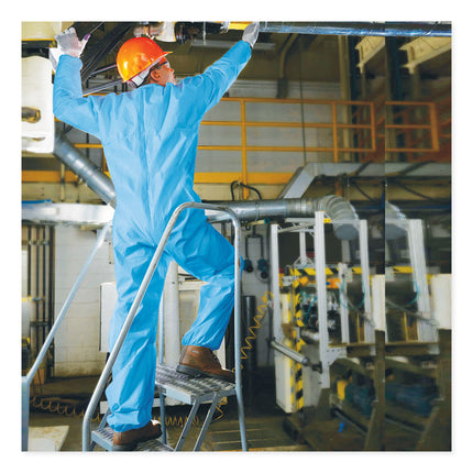A65 Zipper Front Flame Resistant Coveralls, X-Large, Blue, 25/Carton