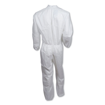 A30 Elastic Back And Cuff Coveralls, 4x-Large, White, 21/carton
