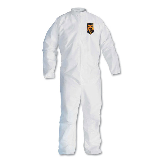 A30 Elastic Back Coveralls, Medium, White, 25/Carton