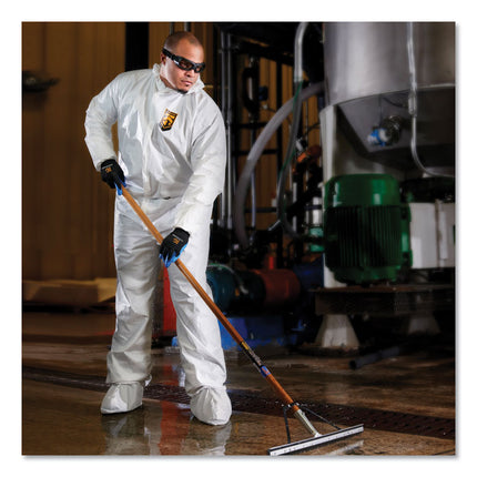 A40 Elastic-Cuff, Ankle, Hood and Boot Coveralls, 2X-Large, White, 25/Carton