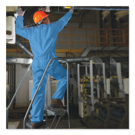 A20 Coveralls, MICROFORCE Barrier SMS Fabric, 2X-Large, Blue, 24/Carton