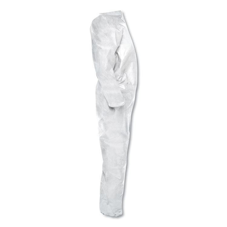 A20 Elastic Back Wrist/Ankle Coveralls, X-Large, White, 24/Carton