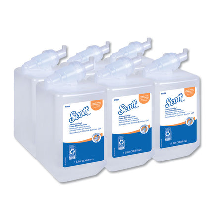 Antimicrobial Foam Skin Cleanser Refill, Fresh Scent, 1,000 mL, 6/Carton