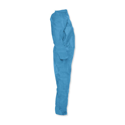 A20 Zipper Front Protection Coveralls, X-Large, Blue, 24/carton