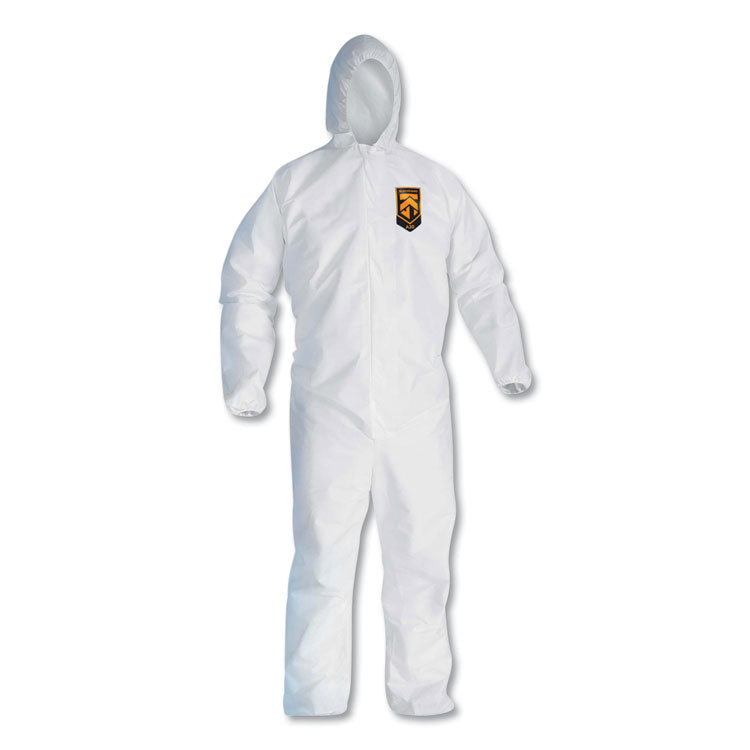 A20 Elastic Back, Cuff And Ankles Hooded Coveralls, 4x-Large, White, 20/carton