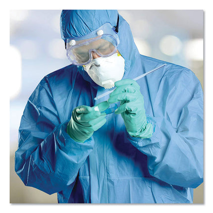A60 Elastic-Cuff, Ankles and Back Hooded Coveralls, X-Large, Blue, 24/Carton