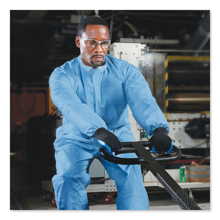 A65 Zipper Front Flame Resistant Coveralls, X-Large, Blue, 25/Carton