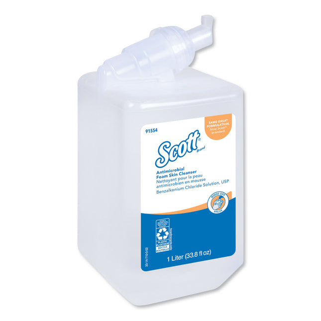 Antimicrobial Foam Skin Cleanser Refill, Fresh Scent, 1,000 mL, 6/Carton