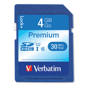 4gb Premium Sdhc Memory Card, Uhs-I U1 Class 10, Up To 30mb/s Read Speed