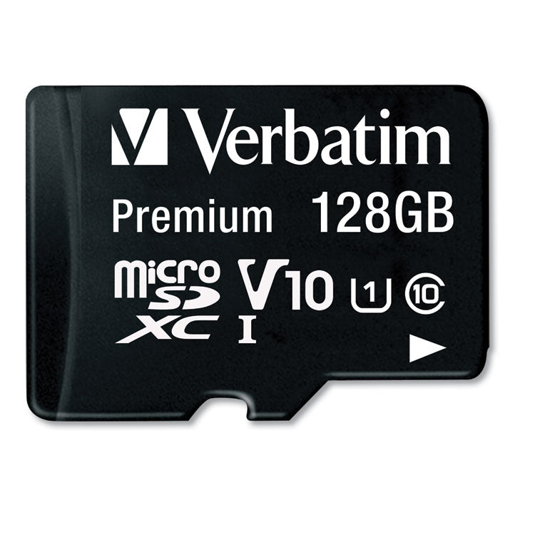 128gb Premium Microsdxc Memory Card With Adapter, Uhs-I V10 U1 Class 10, Up To 90mb/s Read Speed