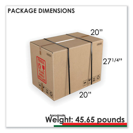 Urban Mobile File Pedestal, Left Or Right, 2-Drawers: Box/file, Legal/a4, Natural Walnut, 16" X 15.25" X 23.75"
