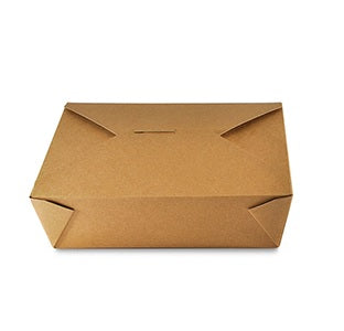 AmerCareRoyal #3 Folded Takeout Box Kraft 7.75" X 5.5" X 2.5" 200 / cs