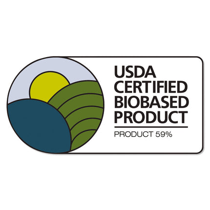 Earth's Choice Plant-Based Round Ring View Binder, 3 Rings, 2" Capacity, 11 x 8.5, White