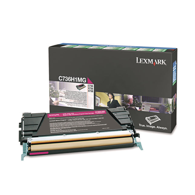 C736h1mg Return Program High-Yield Toner, 10,000 Page-Yield, Magenta