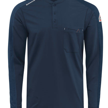 Bulwark® Men's Flex Knit Henley / STL2NV