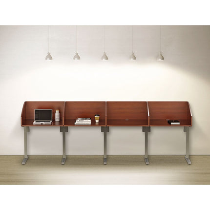 Study Carrell Add On, 1-Leg, 31.25 X 23.25 X 45.25, Cherry