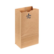 Novolex - Duro 6# Bulwark 52# Basis SOS Bag Kraft 6" X 3.63" X 11.06" 400 / cs