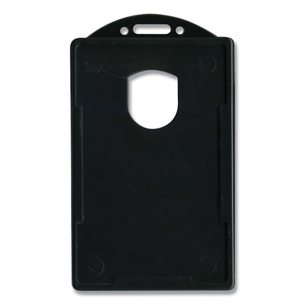 ID Card Holders, Vertical, Black 2.38" x 3.68" Holder, 2.13" x 3.38" Insert, 25/Pack