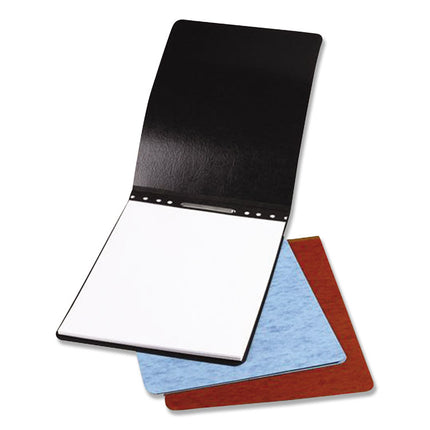 Pressboard Report Cover, Two-Piece Prong Fastener, 2" Capacity, 8.5 X 11, Black/black