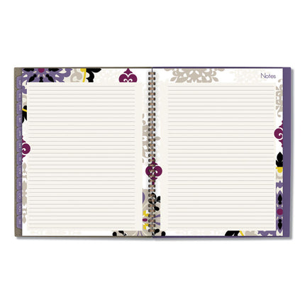 Vienna Weekly/Monthly Appointment Book, Geometric Artwork, 11 x 8.5, Purple/Tan Cover, 12-Month (Jan to Dec): 2025