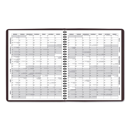 Monthly Planner, 11 x 9, Winestone Cover, 15-Month: Jan 2025 to Mar 2026