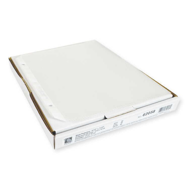 Heavyweight Polypropylene Sheet Protectors, Clear, 2", 8.5 x 5.5, 50/Box