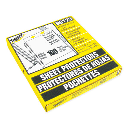 Top-Load Polypropylene Sheet Protectors, Standard, Letter, Clear, 2", 100/box