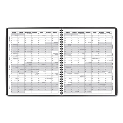 Monthly Planner, 11 x 9, Navy Cover, 15-Month: Jan 2025 to Mar 2026