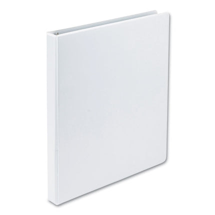 Earth's Choice Plant-Based Round Ring View Binder, 3 Rings, 0.5" Capacity, 11 x 8.5, White