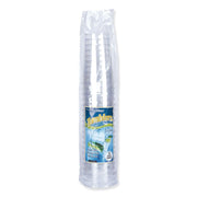 Comet Plastic Tumblers, Tall, 12 oz, Clear, 500/Carton