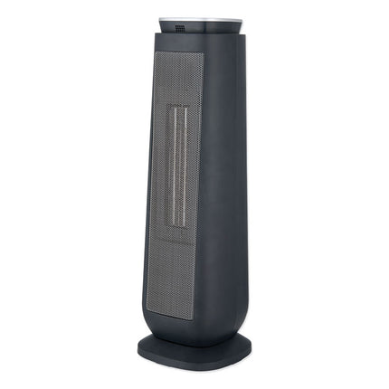 Ceramic Heater Tower with Remote Control, 1,500 W, 7.17 x 7.17 x 22.95, Black