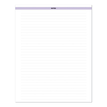 Recycled Wild Flower Weekly/Monthly Planner, Wild Flowers Artwork, 9 x 7, Gray/White/Purple Cover, 12-Month (Jan-Dec): 2025