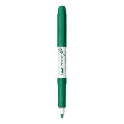 Intensity Low Odor Fine Point Dry Erase Marker, Fine Bullet Tip, Green, Dozen
