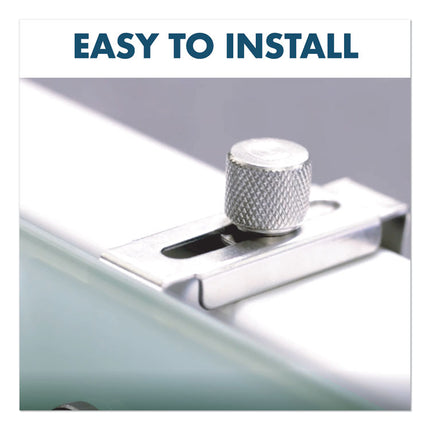 Infinity Magnetic Glass Dry Erase Cubicle Board, 30" x 18", White Surface