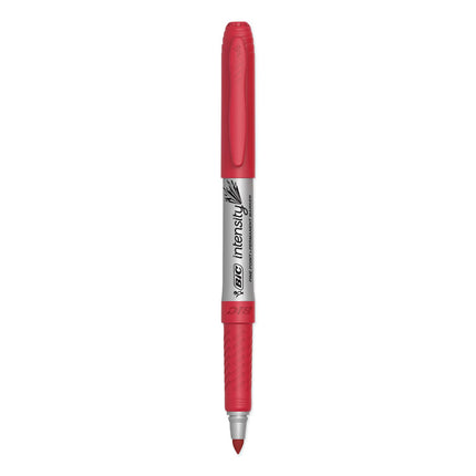 Intensity Fine Tip Permanent Marker, Fine Bullet Tip, Rambunctious Red, Dozen