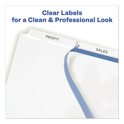 Print and Apply Index Maker Clear Label Unpunched Dividers, 3-Tab, 11 x 8.5, White, 25 Sets