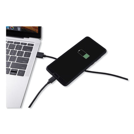 USB to USB-C Cable, 10 ft, Black