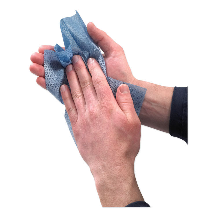 FAST TOWELS Hand Cleaning Towels, 2-Ply, 7.75 x 11, Fresh Citrus, Blue, 60/Pack, 6 Packs/Carton