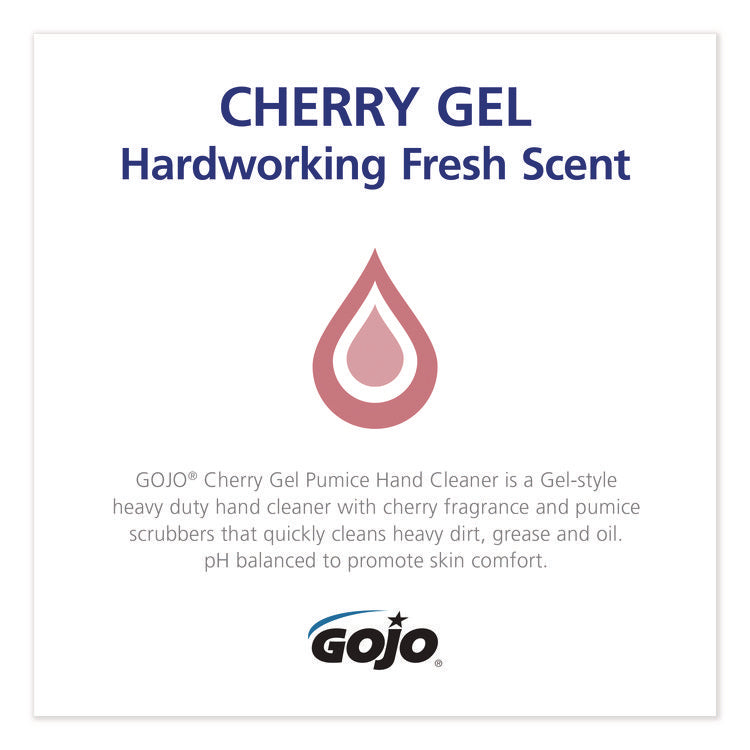 Cherry Gel Pumice Hand Cleaner, Cherry Scent, 1 gal, 2/Carton
