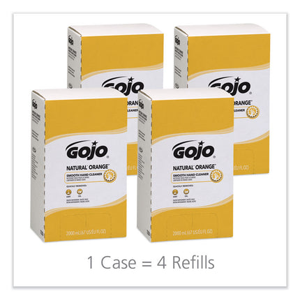 NATURAL ORANGE Smooth Hand Cleaner, Refill for GOJO PRO TDX Push-Style Dispenser, Citrus Scent, 2,000 mL, 4/Carton